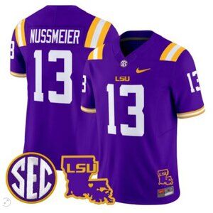 Mens Youths Womens Garrett Nussmeier Vapor Purple Stitched Jersey